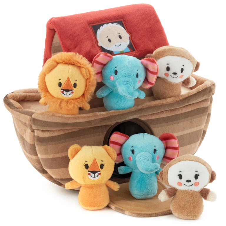 Hallmark Noah's Ark And Animals Plush Playset, 7 Pieces - Image 3