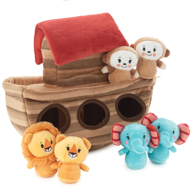 Hallmark Noah's Ark And Animals Plush Playset, 7 Pieces - Image 4