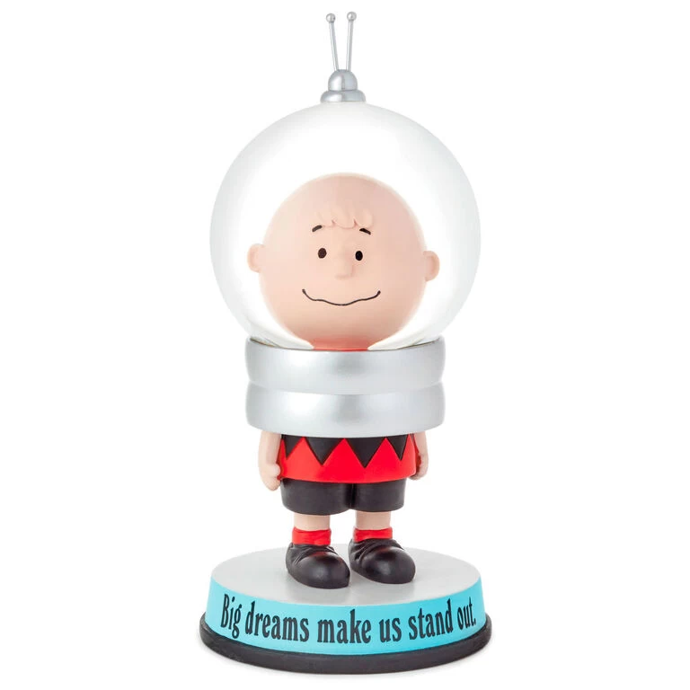 Hallmark PeanutsĀ® Charlie Brown Big Dreams Snow Globe