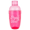Pink Party Time Cocktail Shaker And Accessories Set