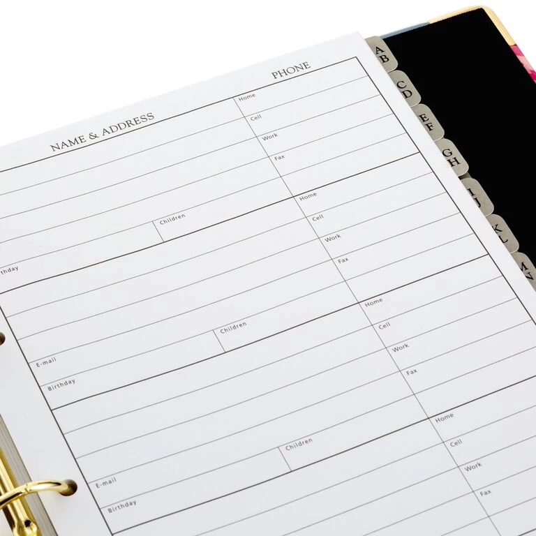 Hallmark Pink Peonies On Gray Address Book - Image 7