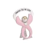 Roman Pink Ribbon Always By My Side Bedside Angel, 2.5"