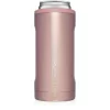 BruMate Glitter Rose Gold Stainless Steel Skinny Can Cooler, 12 Oz.