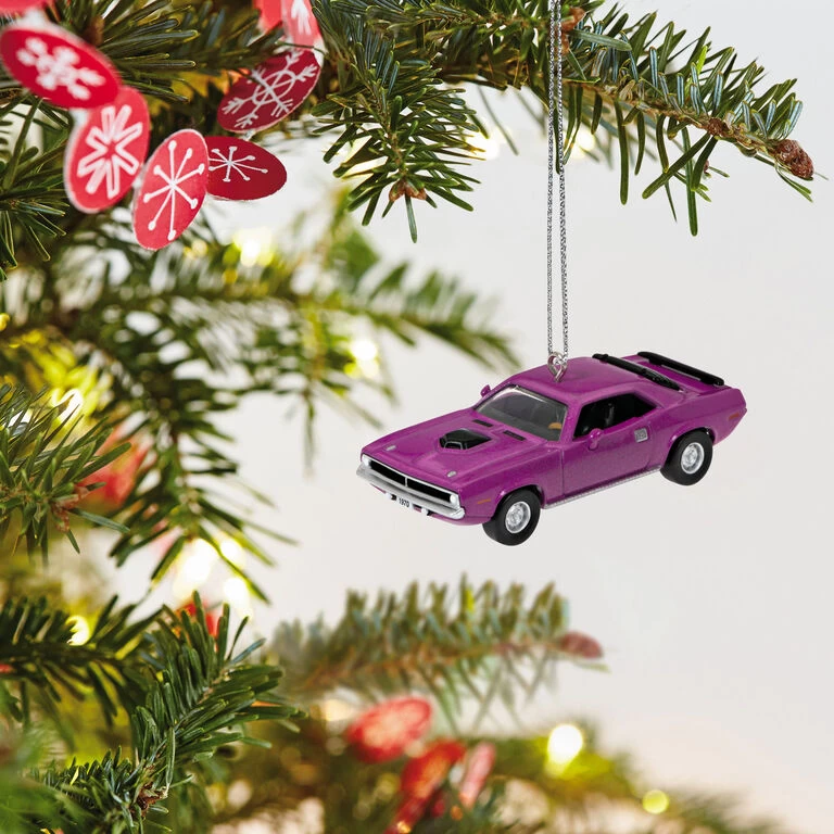 Hallmark Mini Lil' Classic Cars 1970 Plymouth HemiĀ® 'Cuda 2023 Metal Ornament, 0.58" - Image 2