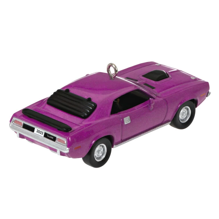 Hallmark Mini Lil' Classic Cars 1970 Plymouth HemiĀ® 'Cuda 2023 Metal Ornament, 0.58" - Image 6