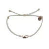Pura Vida Ivory And Rose Gold Lock Charm Bracelet