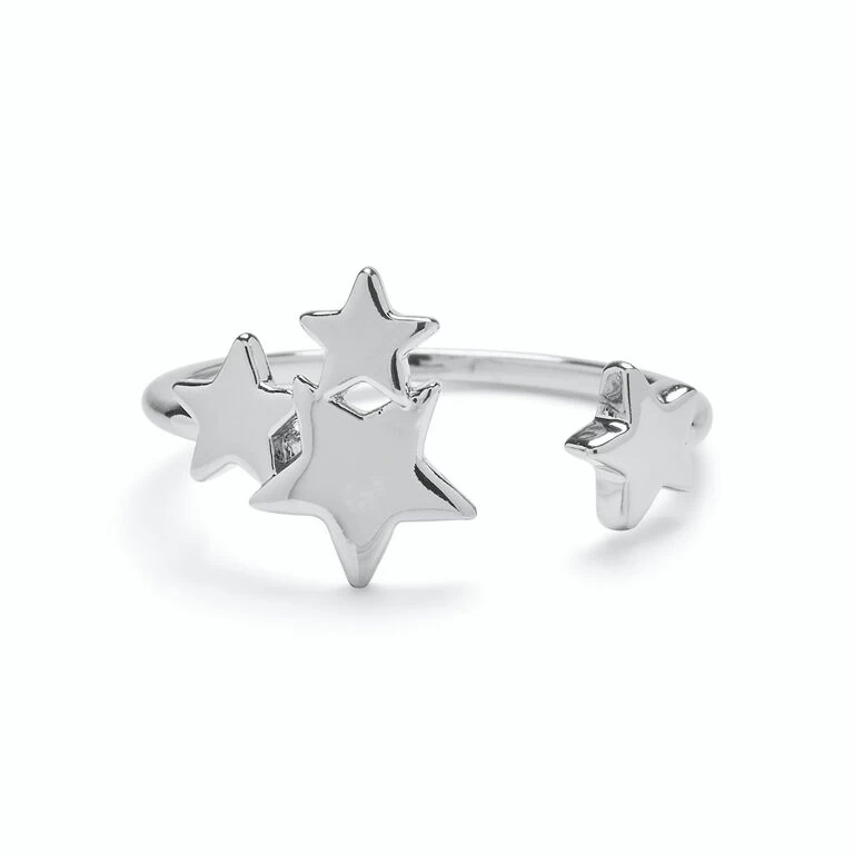 Pura Vida Silver Starlight Ring, Size 7