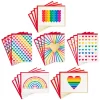 Hallmark Rainbow Hearts Boxed Blank Notes Assortment, Pack Of 24