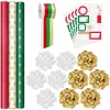 Hallmark Christmas Gift Wrap Kit With Wrapping Paper, Bows, Ribbons And Tags