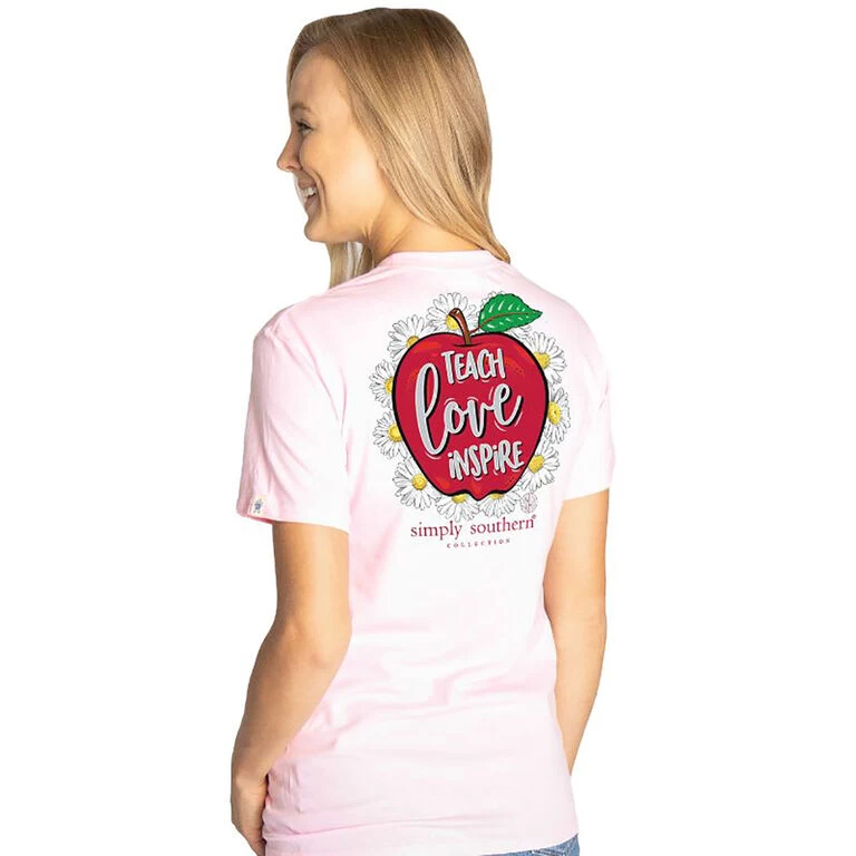 Simply Southern Teach Love Inspire Short Sleeve T-Shirt, Small - Image 2
