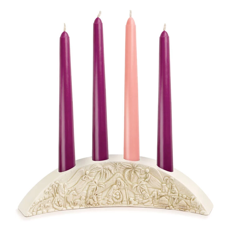 Small Nativity Advent Candle Holder - Image 3