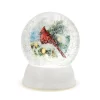 Demdaco Snow Frosted Cardinal Snow Globe With Light, 6" H