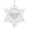 Hallmark Sparkling Snowflake Text Personalized Metal Ornament