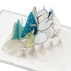 Hallmark Star Wars: The Mandalorianâ„¢ Groguâ„¢ Warm Wishes 3D Pop-Up Holiday Card