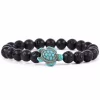 Fahlo Lava Stone Turtle Journey Bracelet
