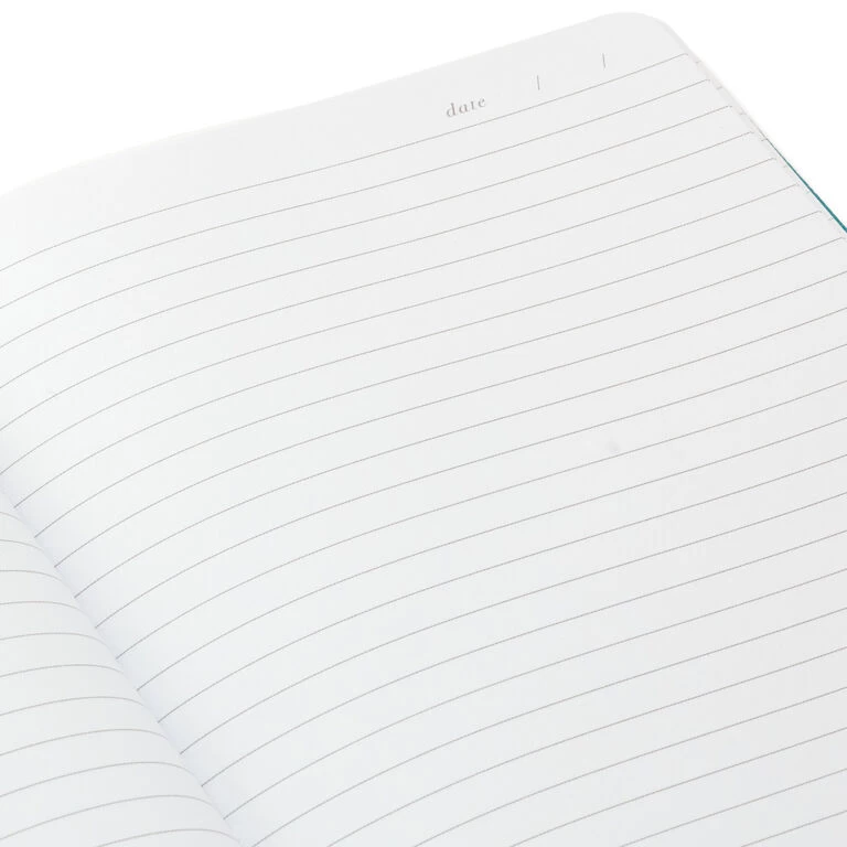 Hallmark Turquoise Faux Leather Notebook With Pen - Image 7