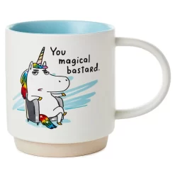 Hallmark Unicorn You Magical Bastard Funny Mug, 16 Oz.