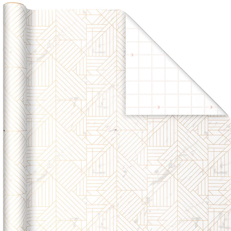 Hallmark Upscale Neutrals 3-Pack Wrapping Paper, 85 Sq. Ft. Total - Image 4