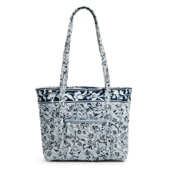 Vera Bradley Small Vera Tote Bag In Perennials Gray