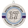 Volleyball Ceramic Circle Personalized Ornament