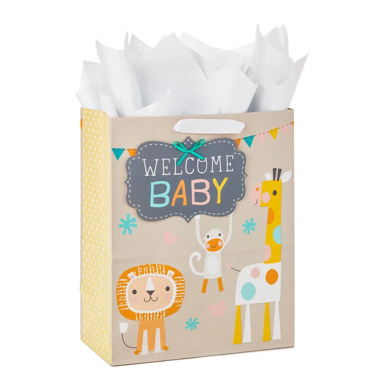 Hallmark 13" Welcome Baby 3-Pack Assorted Gift Bags With Tissue - Image 7