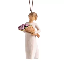 Willow Tree Surprise Tulip Bouquet Figurine Ornament, 4" H