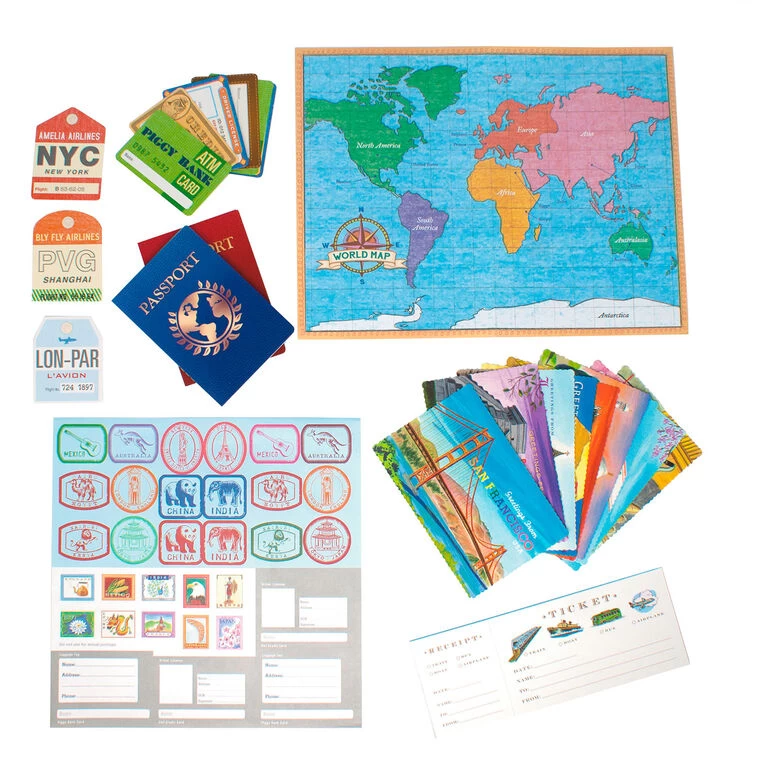 Eeboo World Traveler Pretend Play Set - Image 2