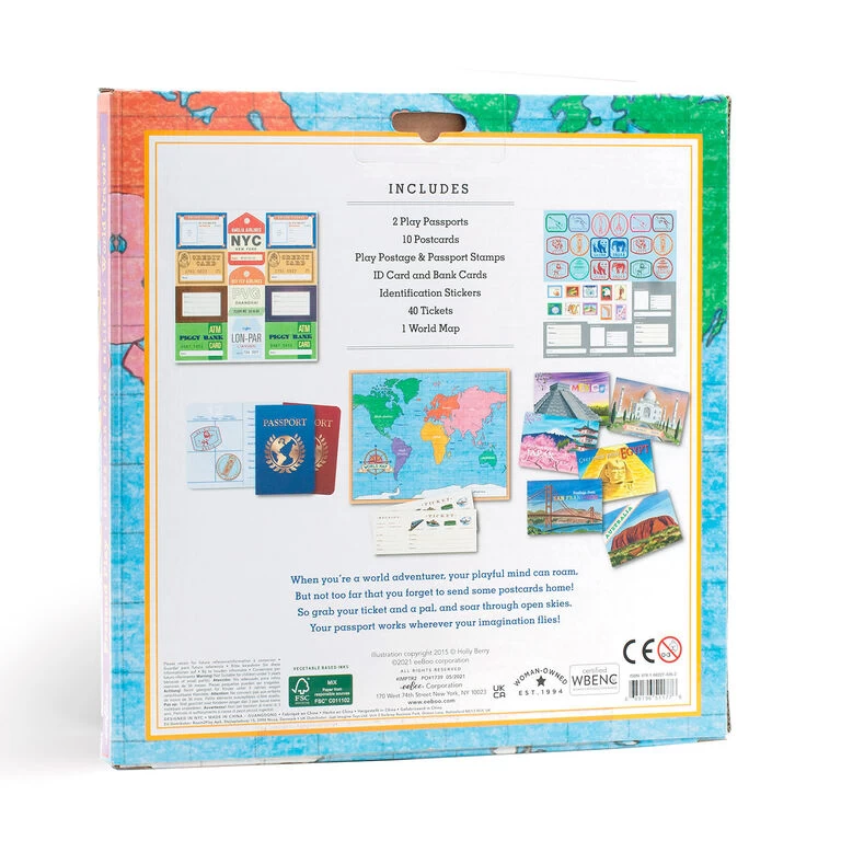 Eeboo World Traveler Pretend Play Set - Image 3