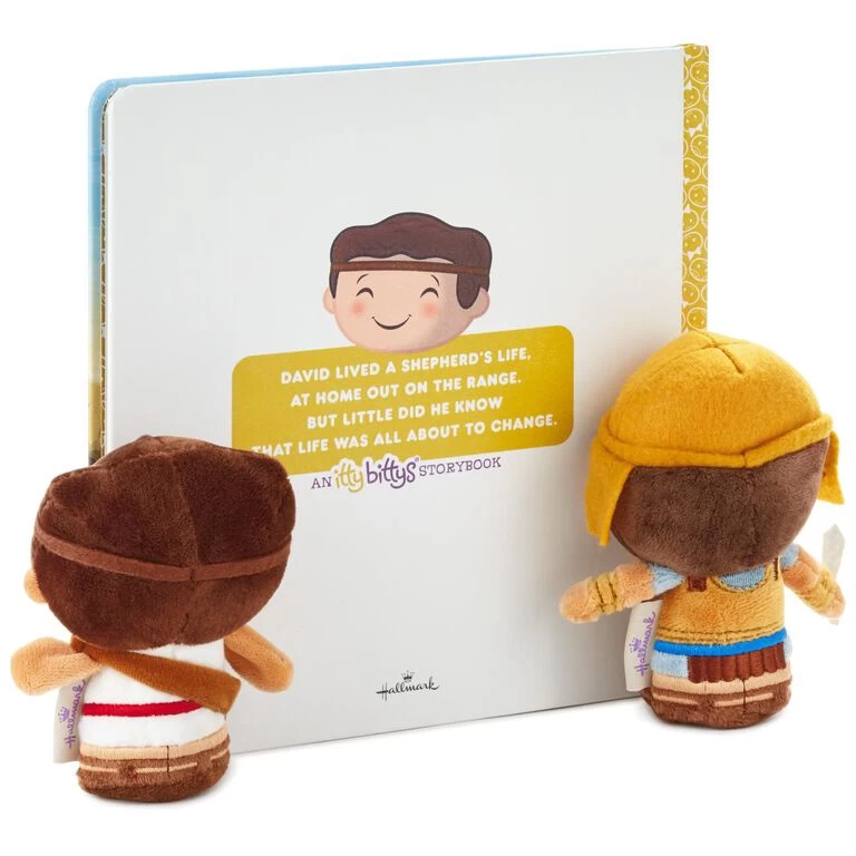 Hallmark Itty Bittys® David And Goliath Plush And Storybook Set - Image 4
