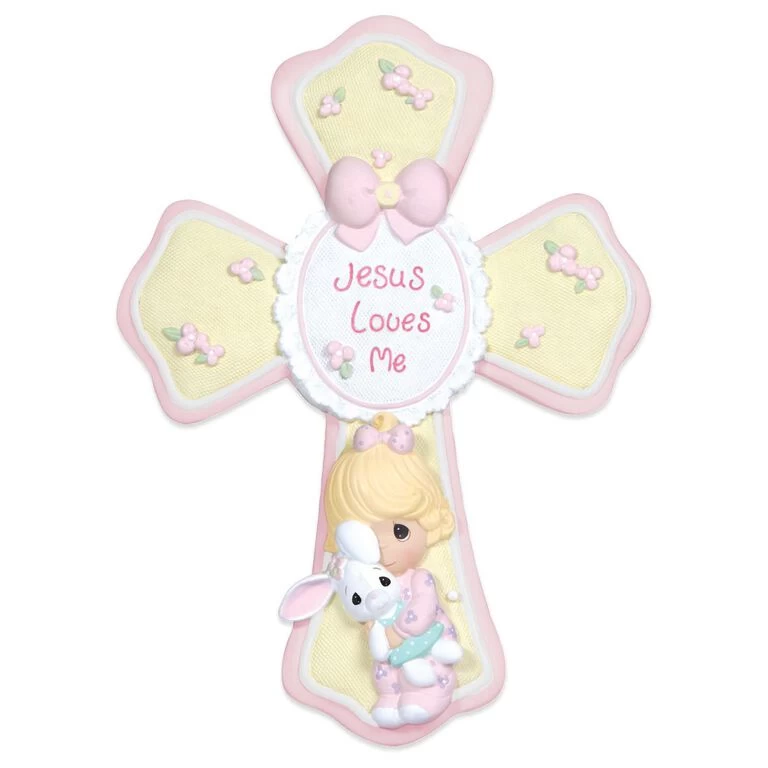 Precious Moments® Jesus Loves Me Cross For Girl
